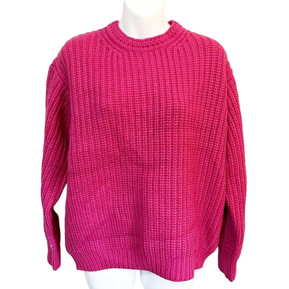 MARINE LAYER Oversized Crewneck Sweater Rose Violet Size Small New with tags - Picture 1 of 6
